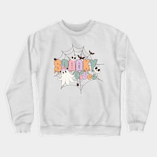 Retro Halloween Spooky vibes Crewneck Sweatshirt